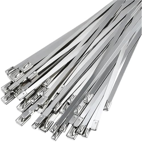 Collier de serrage en acier inoxydable multifonctionnel durable, lot de 100 - 2