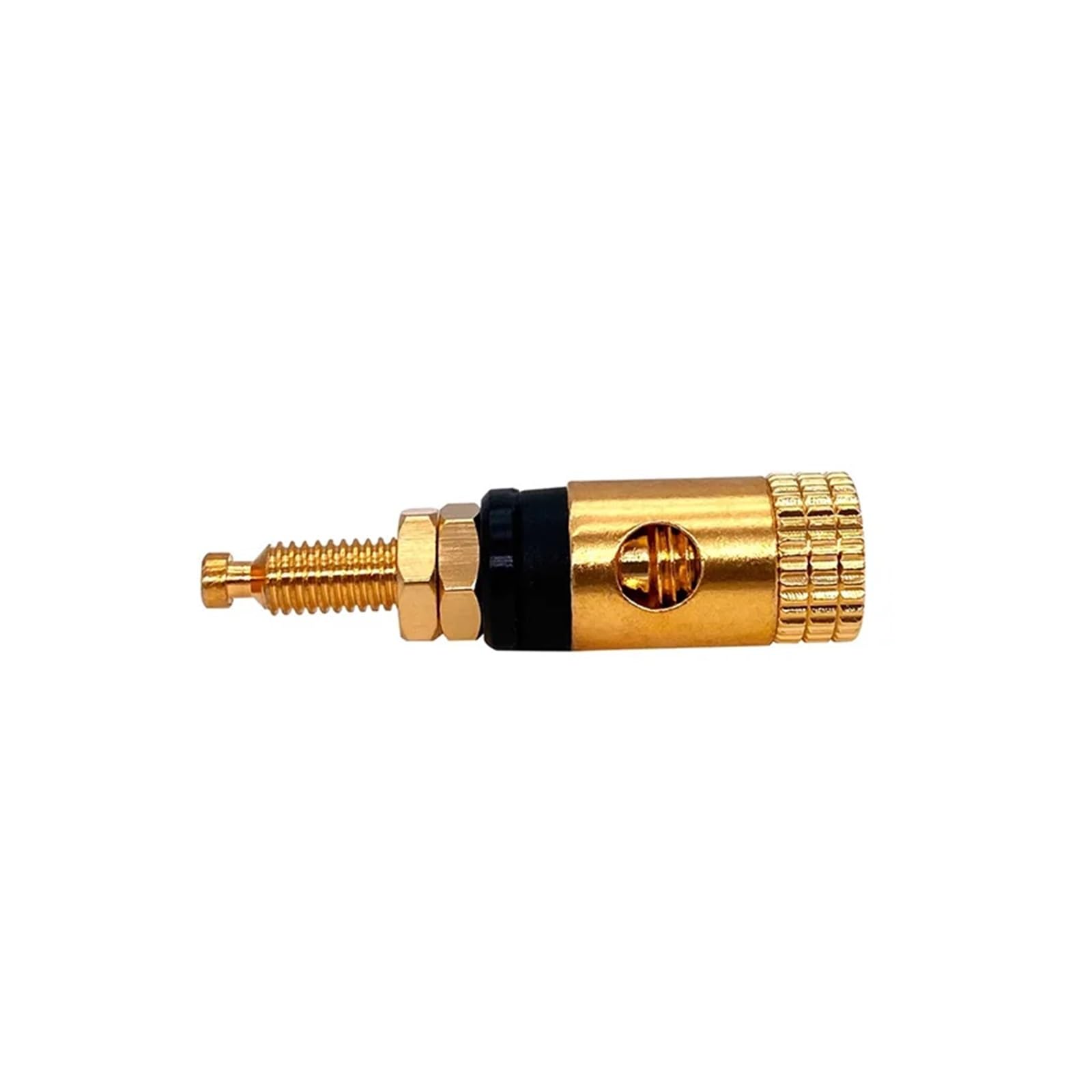 GUYTRM Conector de Altavoz de Cobre Chapado en Oro, 8/40/200 Unidades, for Amplificador, Conector Banana de Audio lingli(40 Black)