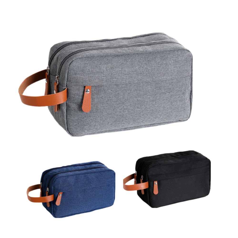 Borsa da Toilette da Uomo, Trousse per Il Trucco, Organizer da Viaggio in Tela Oxford, Astuccio da Toilette Impermeabile da Donna, Borsetta per Cosmetici
