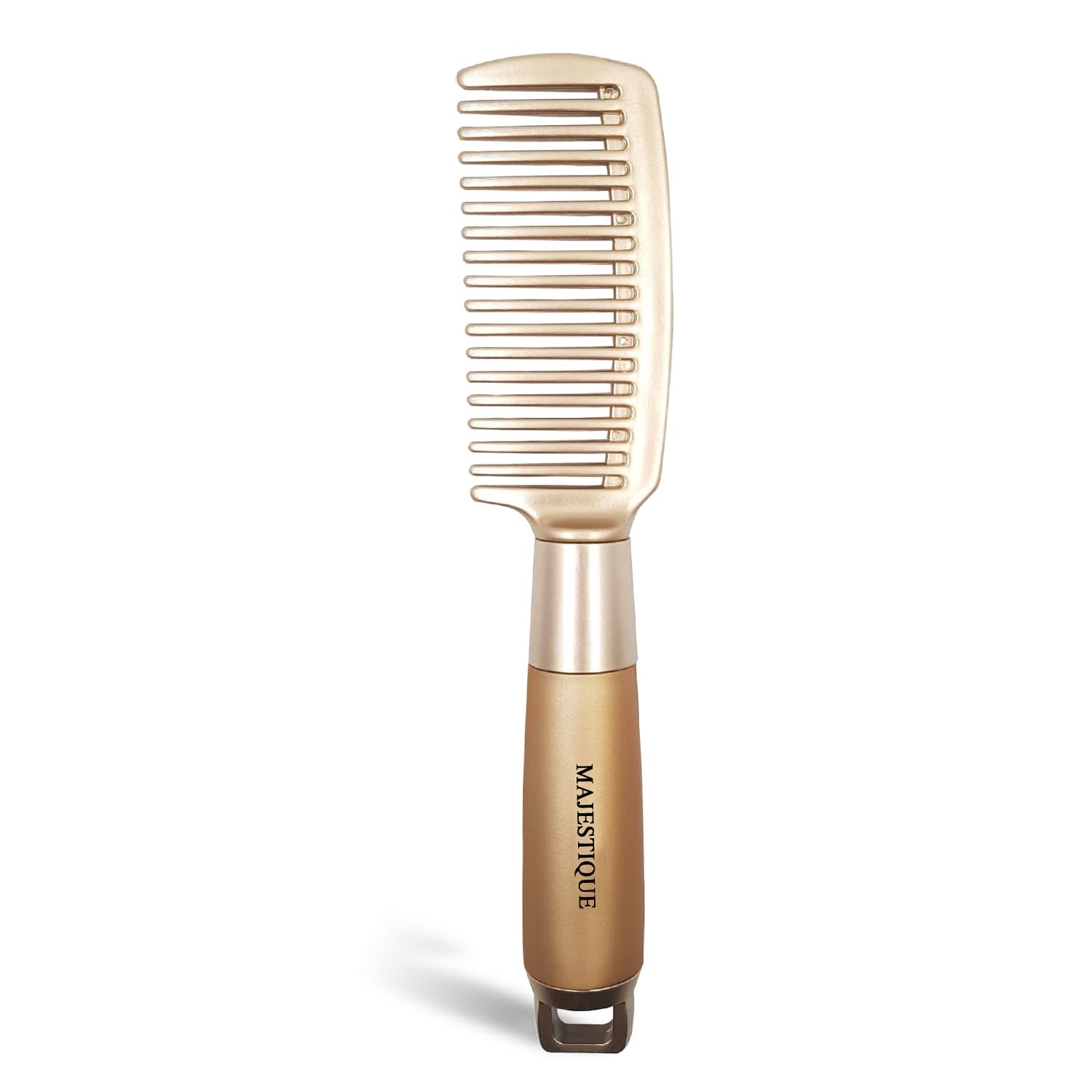 MAJESTIQUE Wide Tooth Comb, Detangling Hair Comb with Ergonomic Handle- Gold/1Pc.-picture-42