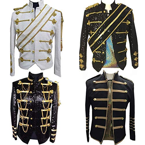 Veste de défilé militaire pour homme Michael Jackson style veste officier