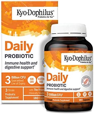 Kyo-Dophilus Daily Probiotic, Immune and Digestive Support, 180 capsules