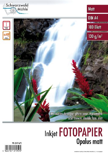 Schwarzwald mühle lot de 100 feuilles de papier photo mat opalus "des deux côtés Cover