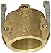 Dixon 100-DC-BR Brass Type DC Cam and Groove Hose Fitting, Dust Cap, 1"