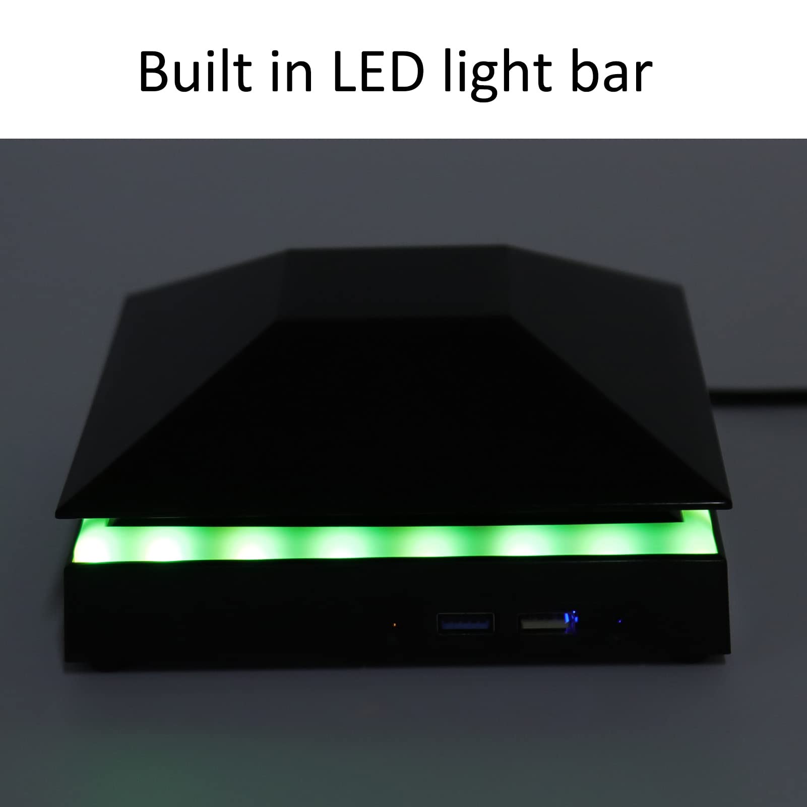 Ventola di Raffreddamento per Series X, 12W 3 Velocità del Interruttore Tattile Console Regolabile Ventola di Raffreddamento a Prova di Polvere con Luci a LED Porte