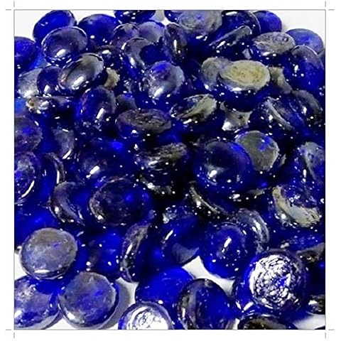 200 Glass Pebbles Nuggets Beads Stones Mosaic Cobalt Blue Cover