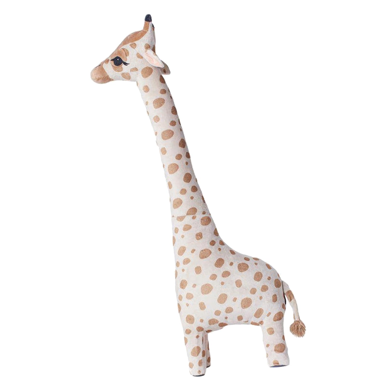 Jirafa de Peluche de Jirafa de Peluche de Juguete Muñeca Súper Suave de Algodón PP Estable Linda Almohada para Dormir para Niños Decoración del Hogar y Compañero de (100cm)