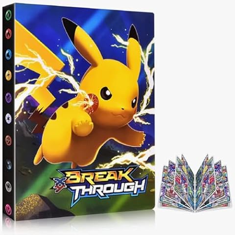 QASIMOF Trading Card Binder Holds 240 Cards Cover