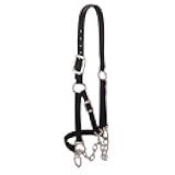 Heavy-Duty Restraint Nylon Cattle Halter, Adjustable, Modern Style Cow Calf Halter, Livestock Handling Equipment for Showing, Black