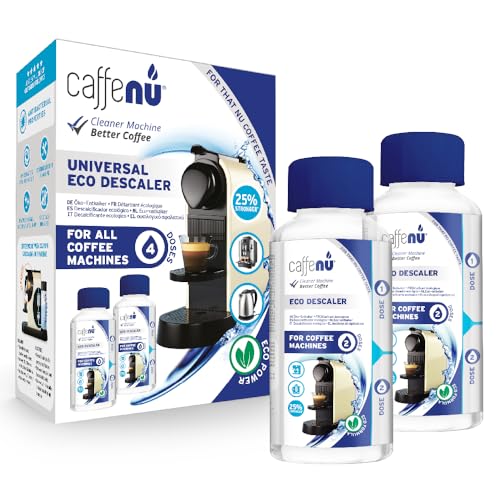 Caffenu | Decalcificante liquido per macchine da caffè 400 ml Eco | Decalcificante liquido per kit da barista | universale compatibile con Nespresso, Delonghi, Lavazza | 4 dosi