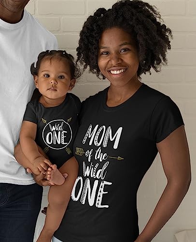 Tstars Wild One Mommy and Me Outfits - Cute Matching Shirt Set for Baby's 1st Birthday and Mother's Day2