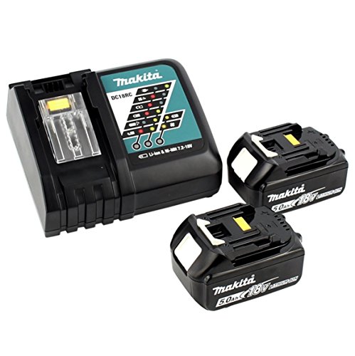 Makita DHP 482 RTJ W Akku Schlagbohrschrauber 18V 62Nm im Makpac + 2x 5,0 Ah Akku + Ladegerät + 100 tlg, Bit & Bohrer… – Bild 5