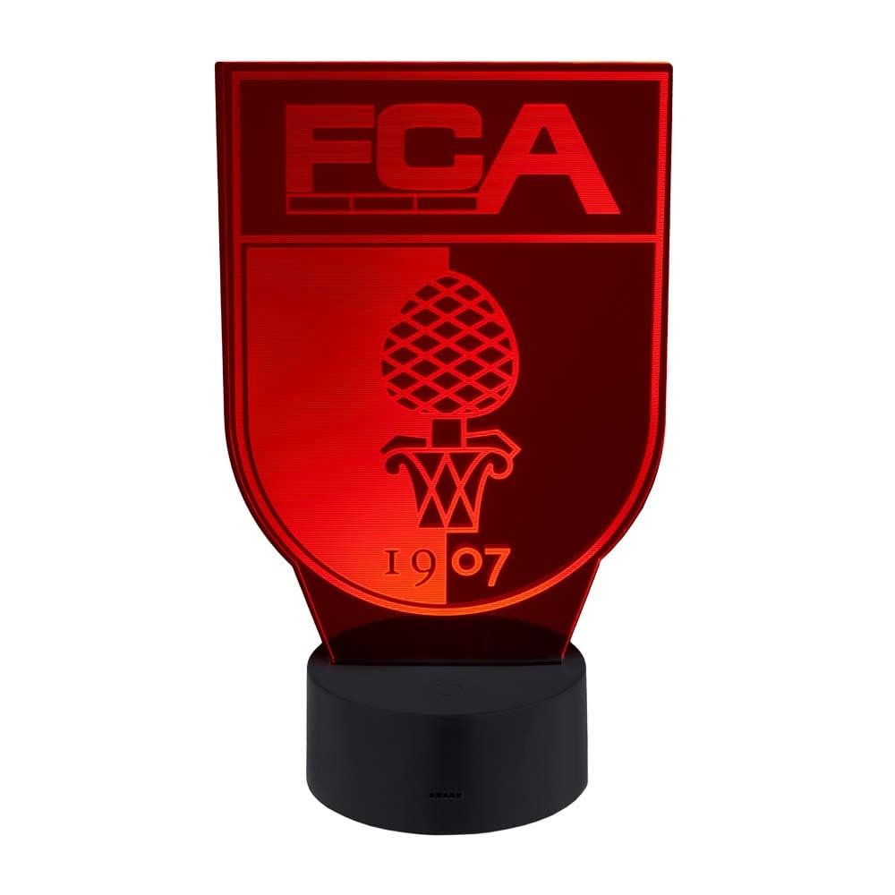 FCA LED Lampe Licht Logo Wappen, 3 Farben, rot, grün, weiß