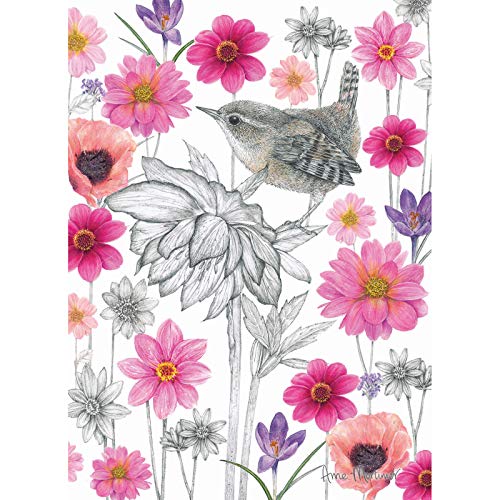 RSPB Card - In the Flowers - Wonderful Wren