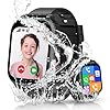 Kesasohe Montre Connectée Enfant 4G/GPS/WiFi/Appel Vidéo, Montre GPS Enfant avec Chat Familial, SOS, Téléphone Etanche Jeux Réveil Mode Classe, IP68, Montre Intelligente Enfants Smartwatch Cadeau