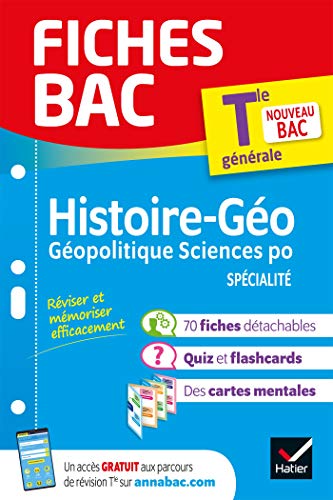 Télécharger Fiches bac HGGSP Tle (spécialité) : nouveau programme de Terminale (2020-2021) Livre eBook France