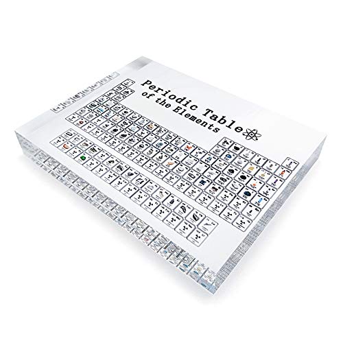 Tabela periódica de acrílico WooDlan Tabela periódica de elementos de acrílico Tabela periódica Deco