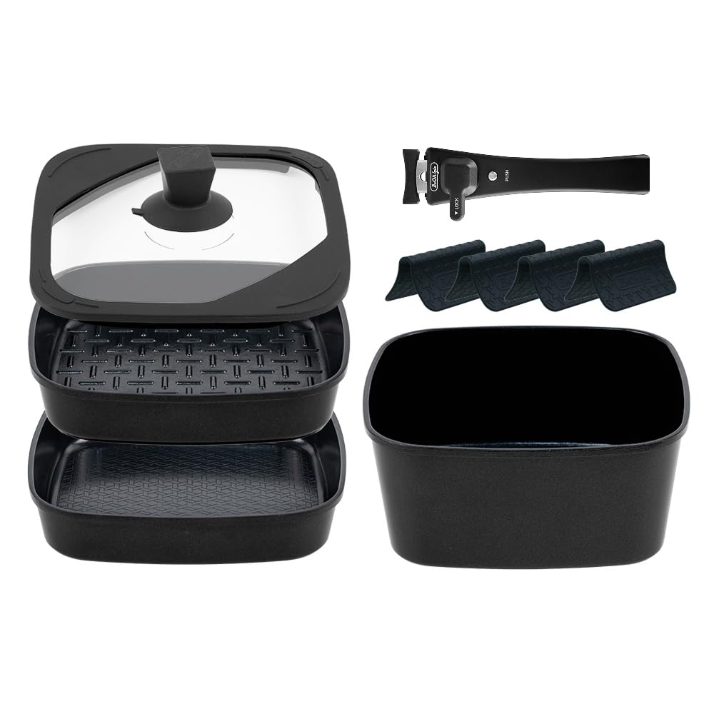 Amazon.co.jp: boohgle ボオグル フライパン・鍋 セット IH&ガス火対応