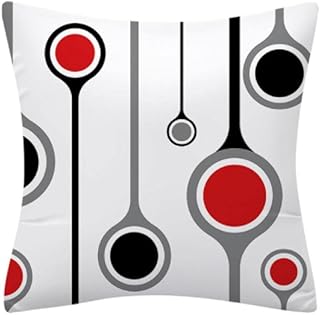 Jednokolorowe poszewki na poduszki z mikrofibry, 4 sztuki miękkie zmarszczki odporne na plamy standardowe poszewki na poduszki, bardzo ładne i miękkie, 50 x 89 cm nadruk w nordyckim kolorze w paski