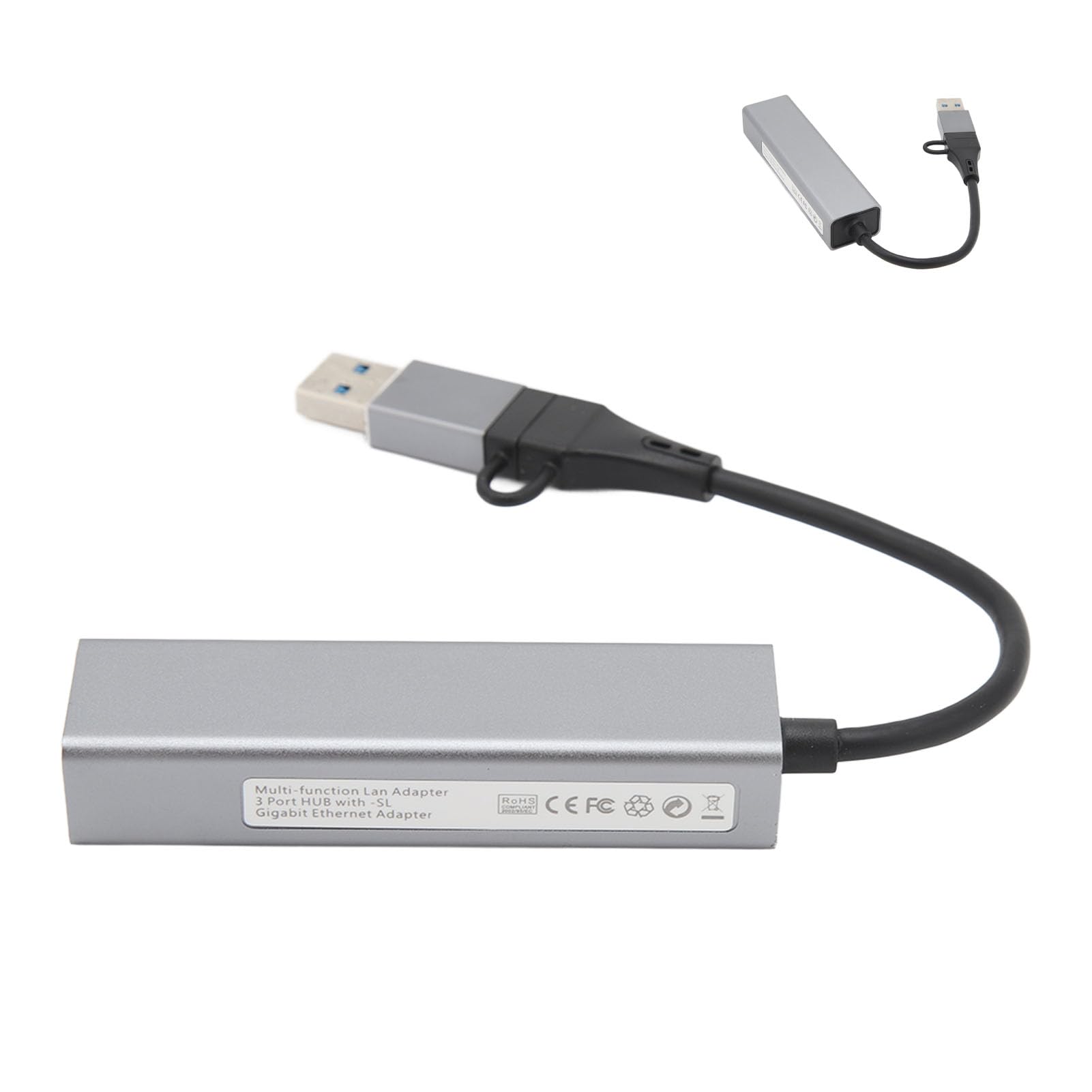 Convertitore multiporta USB tipo C Trasmissione ad alta velocità per utenti Linux