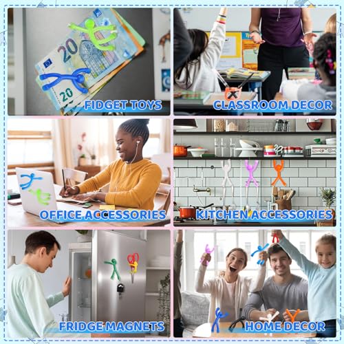 image for LOVIMAG 10Pcs Fridge Magnets Men, Cute Refrigerator Magnet Man,Fun Mag