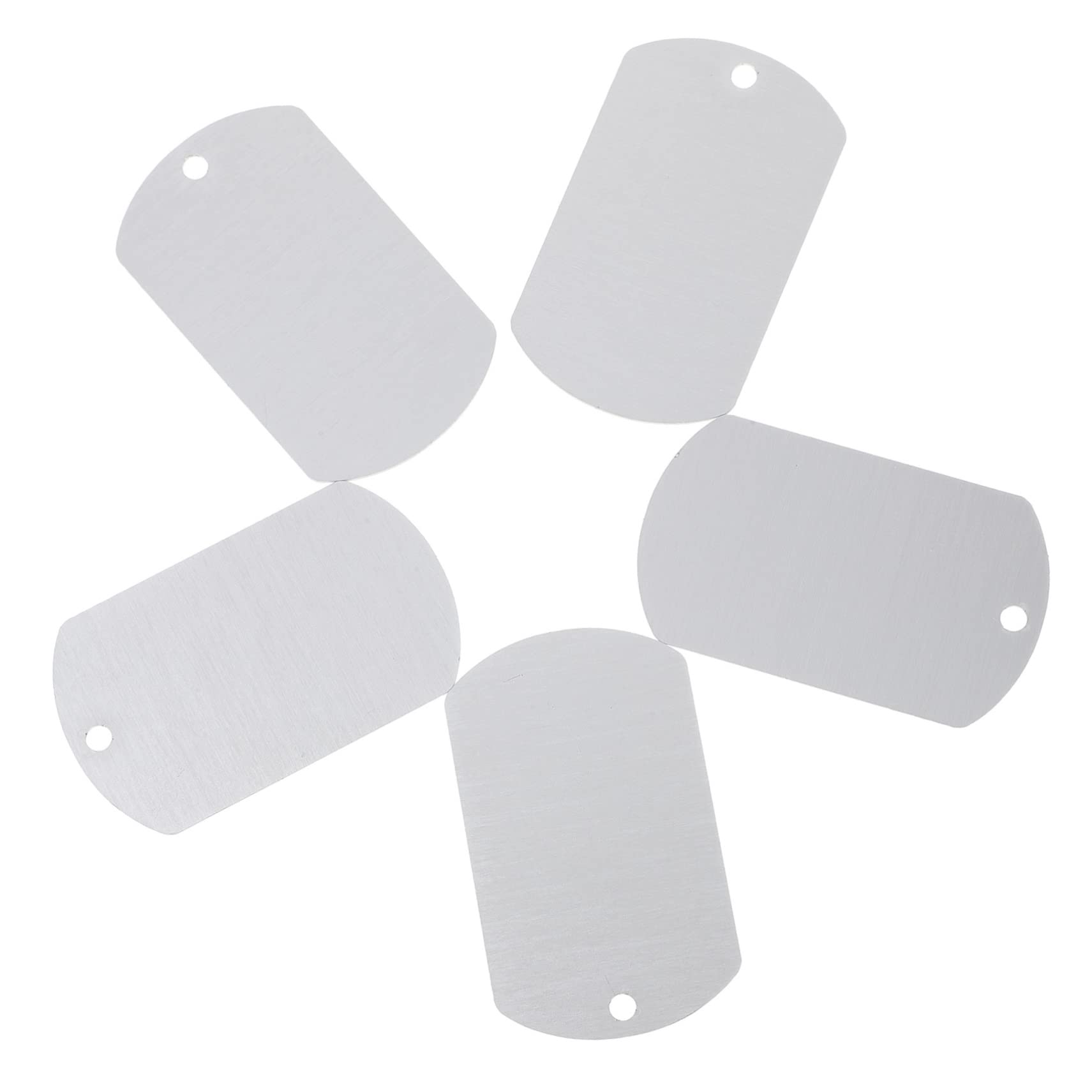 ifundom 3 Set Tag Di Identificazione Del Cane Targhetta Identificativa Per Animali Domestici Etichetta Cucciolo Tag Del Cane Tag Id Cani Gatti Silver Alluminio 20 Pezzi*3