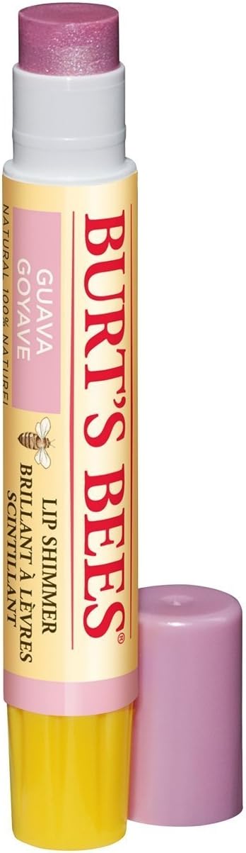 Lip Shimmer, 100% Natural Moisturizing, with Peppermint Oil, Guava, 0.09 Oz
