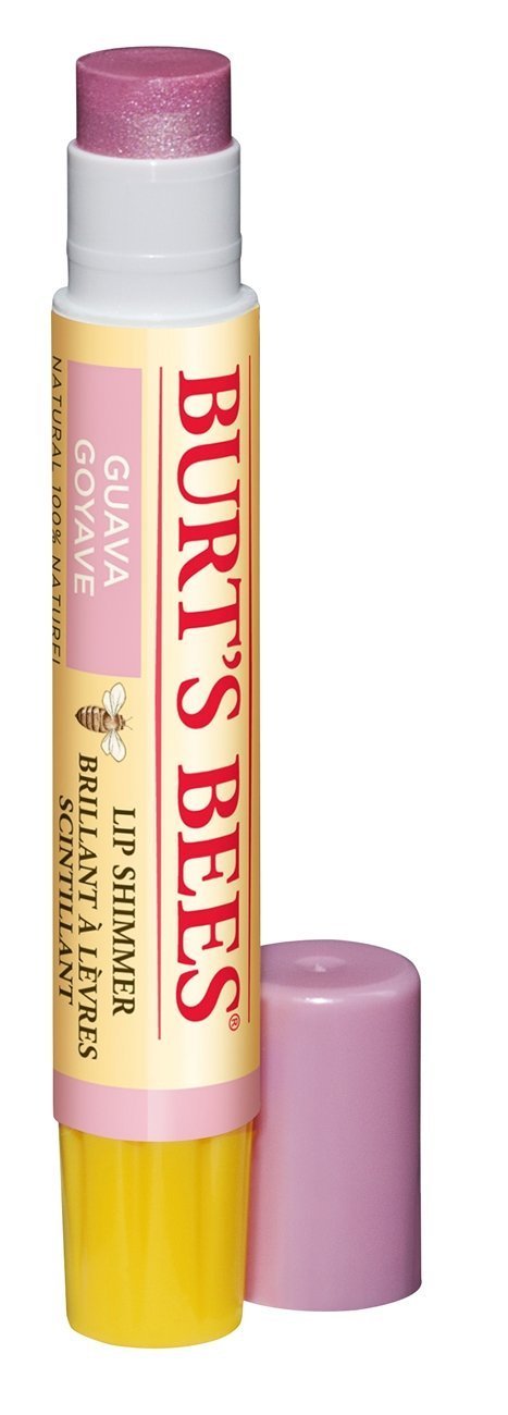 Burt's Bees Lip Shimmer, 100% Natural Moisturizing, with Peppermint Oil, Guava, 0.09 Oz