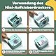 LX-D2 Mini Drucker, Tragbarer Thermodrucker, Bluetooth-Aufkleberdrucker mit 8 Rollen Aufklebern, kompatibel mit Smartphones und Tablets zum Lernen, Bilder, Quittungen, to-Do-Listen (Grüne Kamera)