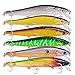 PROBEROS Minnow Bass Fishing Lures - Jerkbait Sinking Lure Set Hard Baits Crankbait for Trout Catfish Musky Bluegill Fishing Plug 6Pcs/kit