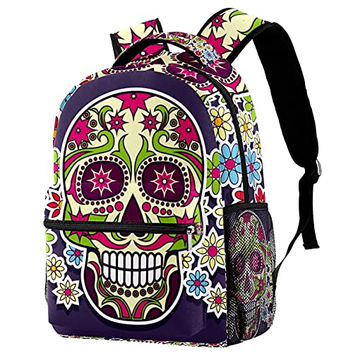 Sac à dos de voyage enfant Jour des morts idéal pour les sorties scolaires et les vacances