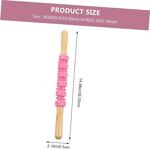Miniatura 2 de Mikinona Rodillo de masaje para piernas y cuerpo, rodillo de espuma de PVC y acero, herramienta de masaje muscular manual para relajación muscular y