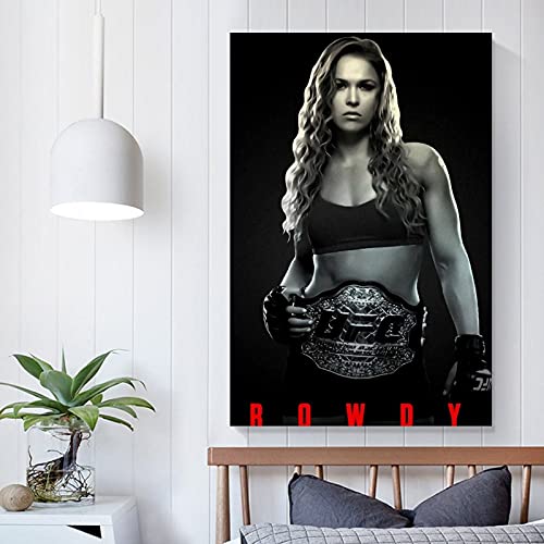LINFENGAS Sport Poster Boksen UFC MMA Ronda Rousey Poster Decoratief Schilderij Canvas Muur Art Woonkamer Posters… - Afbeelding 6
