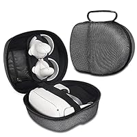 Travel VR Carrying Cases Compatible with Oculus Quest 2, Waterproof Hard Organizer Storage Bag Compatible for Quest 2 Accessories, Virtual Reality Gaming Headset and Touch Controllers Gear, Tech Gifts