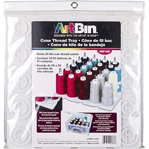 Art Bin Thread Tray, White Cover