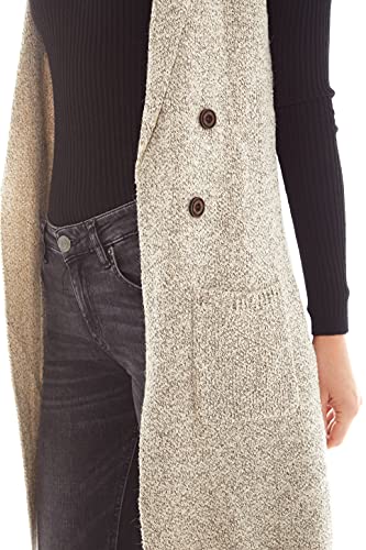 Image of Love Tree Women's Sleeveless Long Sweater Vest Open Front Knit Cardigan Waistcoat