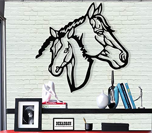 Elegant Metal Horse Wall Art