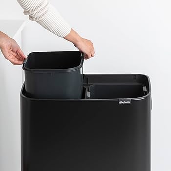 Amazon.com: Brabantia Bo Hi Touch Top Trash Can - 2 x 8 Gal