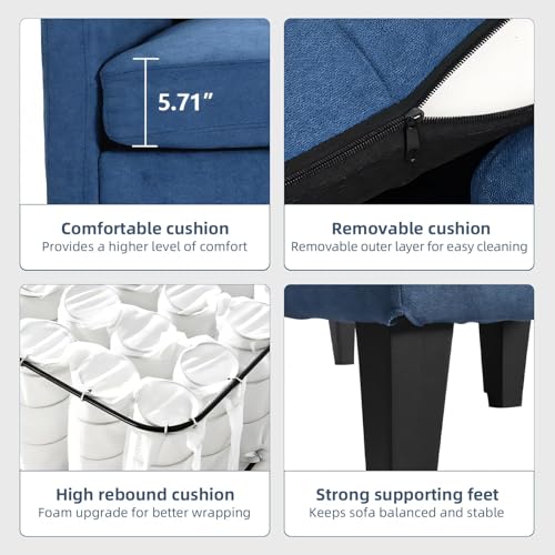 Catálogo de Sofa Cama Azul los más solicitados. 18 Imagen adicional