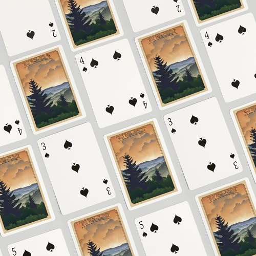 Baraja de cartas Poker Lantern Press Blue Ridge Georgia miniatura 4