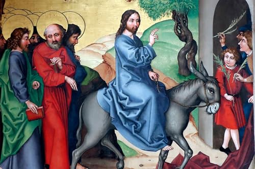 Entrée du Christ à Jérusalem Toile Décor Art Mural pour le Salon