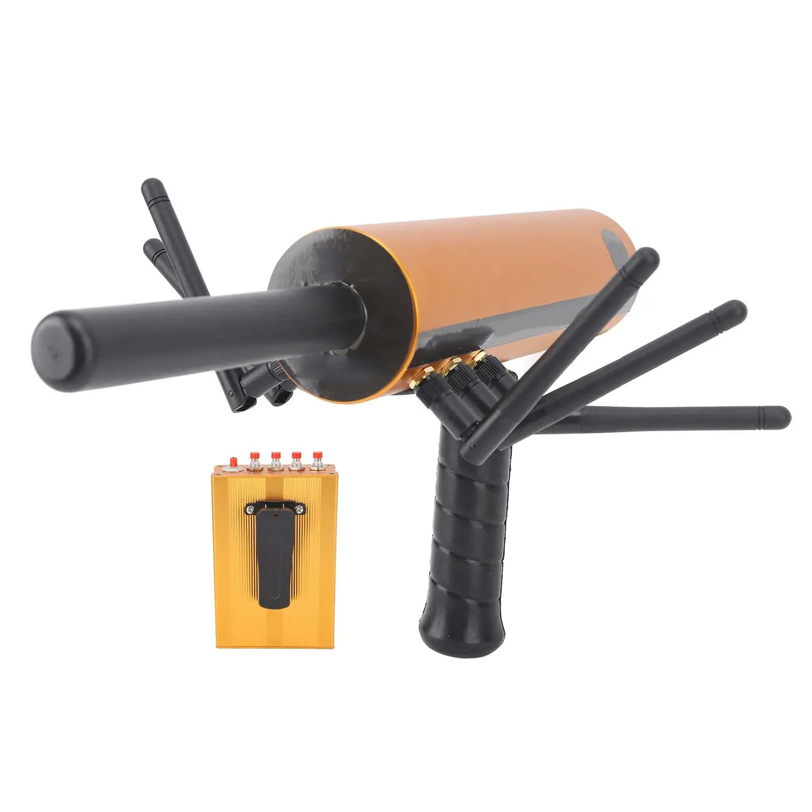 Gold Detector Underground, Handheld Ground Penetrating Metal Detector Metal Pinpointer 15m Depth 1200m Range 6 Antenna Accurate Finding Gold Detector, Suit for Gold, Silver, Jewelry