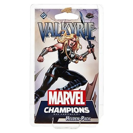 Asmodee Marvel Champions: Kortspelet – Valkyrie, hjältars förlängning, kortspel, däckkonstruktion, tyska