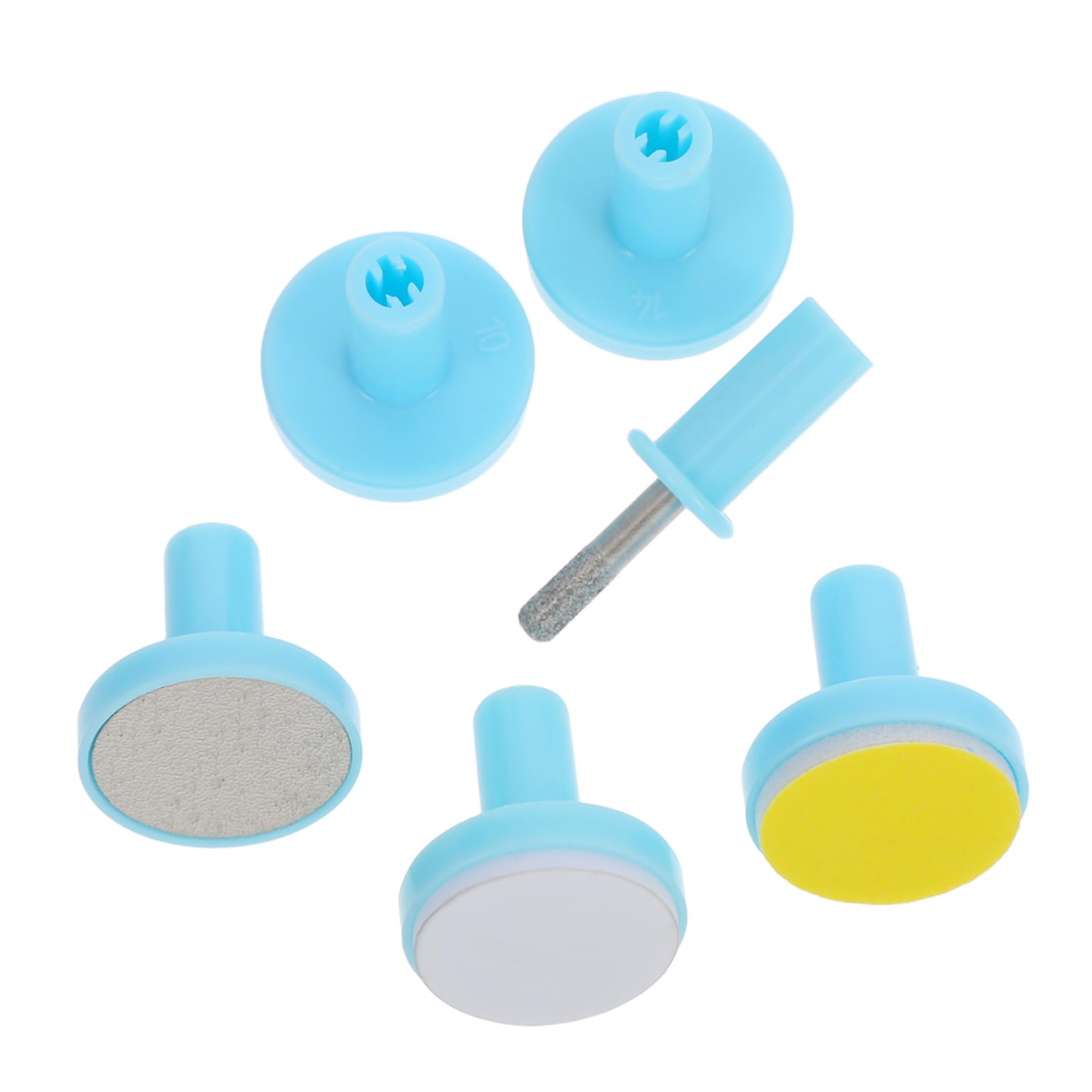 WOONEKY Baby Electric Nail File Grinding Heads Replacement Pads 6 Pack for Toddler Grooming Kit