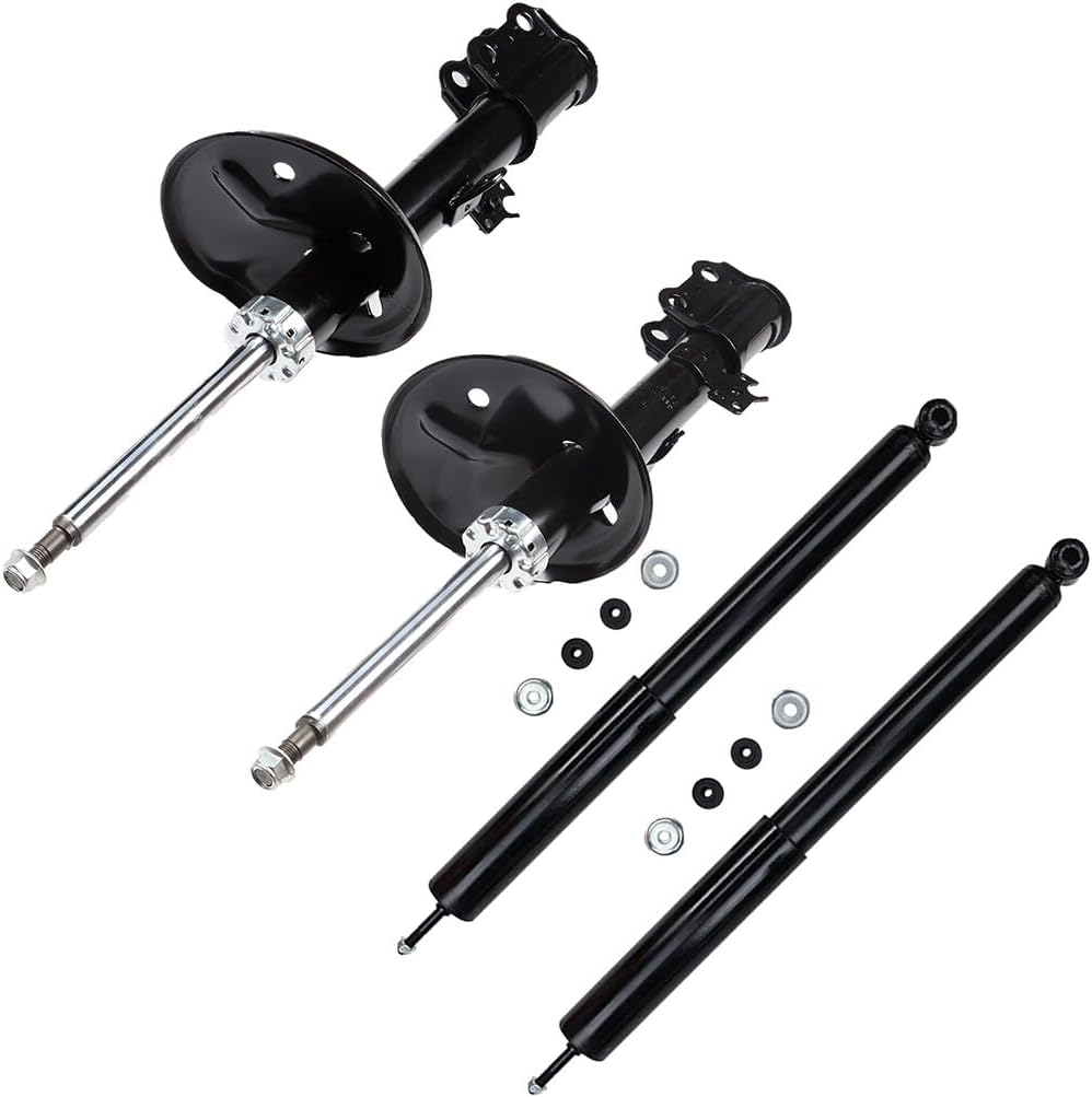 Front and Rear Shock Set, 343272 Gas Strut Shock Absorber Fits for 2001-2005 for Toyota RAV4 Base Sport Utility 4-Door, 2005 for Toyota RAV4 L Sport Utility 4-Door, Set of 4
