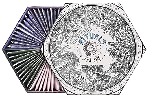 ACORUS | Surtido de té Rituals | Juego de regalo de caja de cesta de té surtido natural de 6 tés diferentes | Crea tus rituales diarios | Cuadro de selección grande | 60 bolsitas de te | Ya disponible en tu tienda friki favorita! En mundofriki.es!