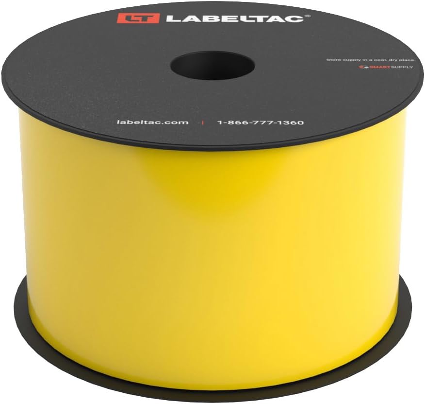 LabelTac 3" x 150' Yellow Label Supply