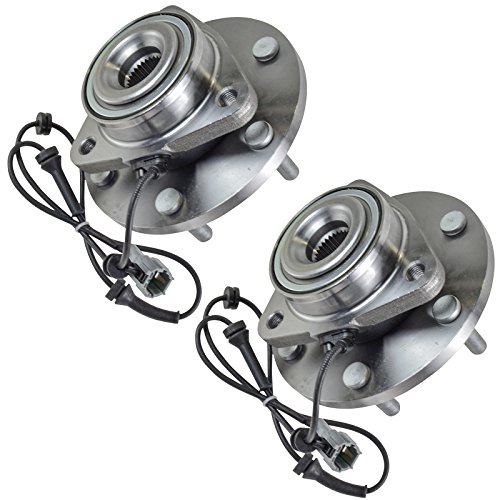 Image of TRQ Front Left and Right Wheel Bearing and Hub Assembly Set 2 Piece Compatible with 2004-2007 Infiniti QX56 2004-2007 Nissan Titan 2005-2007 Armada 2004 Pathfinder Armada 2004 Pathfinder