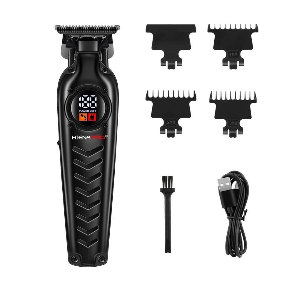 Rasoi HIENA Professional Electric Trimmer, USB ricaricabile Hair Trimmer, Cordless uso Trimmer, Display LED, Regolabarba