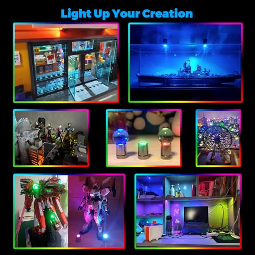 image for SUZEYAR 10 pcs Miniature Led Lights,Tiny Lights for Hand Craft/DIY,Min